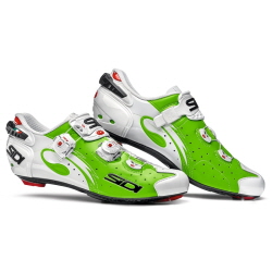 Sidi 로드/Wire Carbon 와이어 로드, 푸쉬 (그린플루오/화이트)