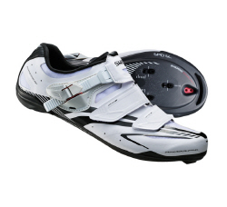 Shimano 신발/SH-R170 로드/와이드 (화이트) (흰색부분 변색 이염 조금 있습니다)