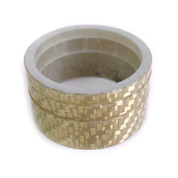 Mr.Control 헤드셋/스페이서, 카본, 골드 (3개/팩)