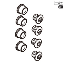Shimano 부품/Y1J198100, FC-M770 체인링고정볼트&너트