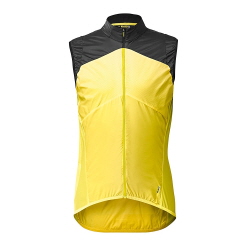 Mavic 자켓/베스트, Cosmic Wind SL Vest (옐로우마빅/블랙)