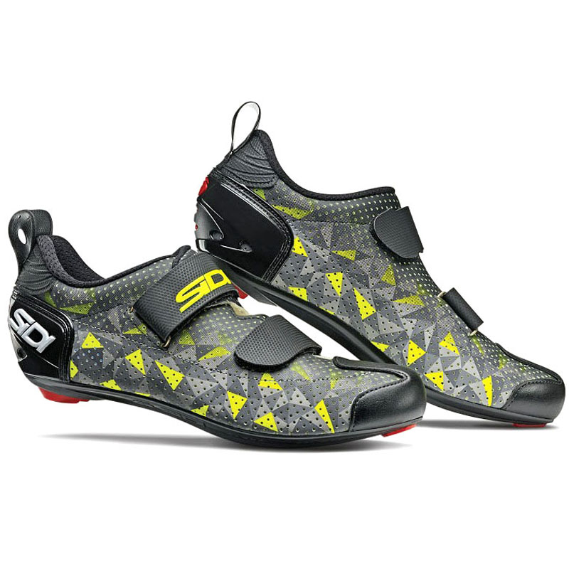 Sidi 로드/T-5 AIR, TRIATHRON 철인용, 그레이/옐로우/블랙